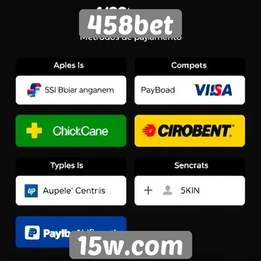 Exploração dos métodos de pagamento disponíveis na 458bet